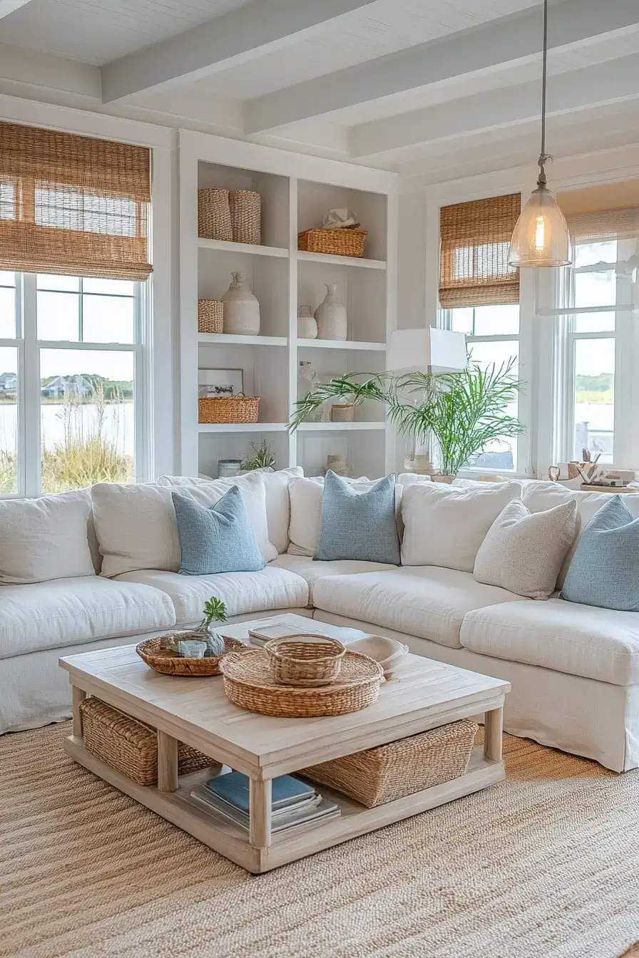 coastal casual living room