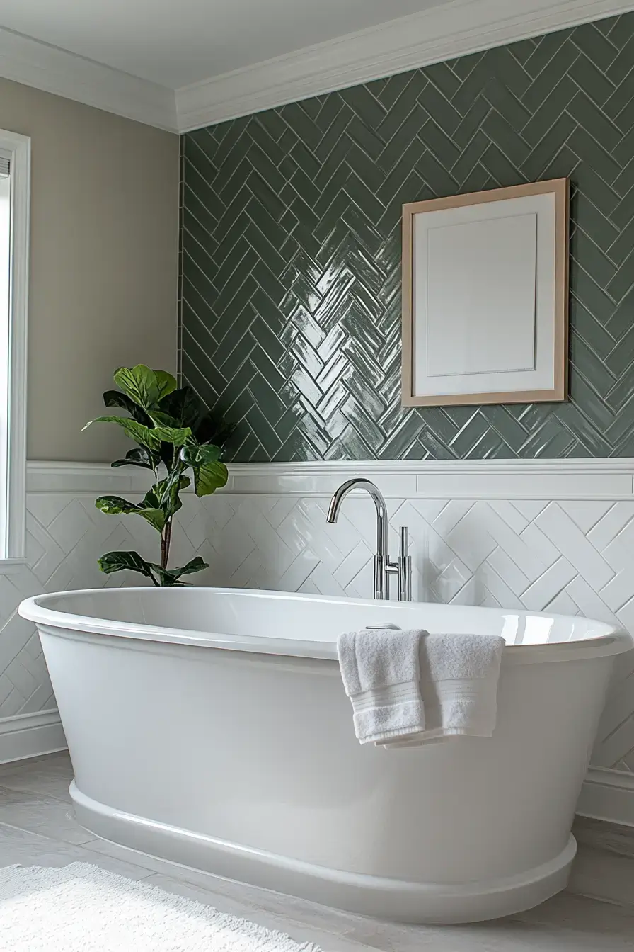 29 Emerald Green Bathroom Ideas That Prove Bold Color Works emerald green bathroom