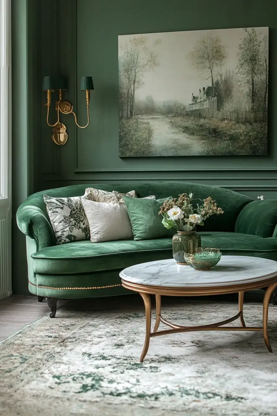 29 Emerald Green Living Room Ideas That Feel Rich Without Trying emerald green living room