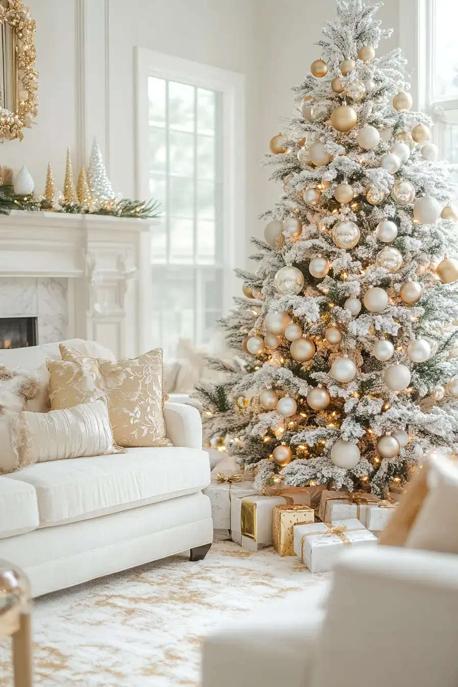 29 Christmas Living Room Setups That Feel Like a Real Holiday Evening christmas living room