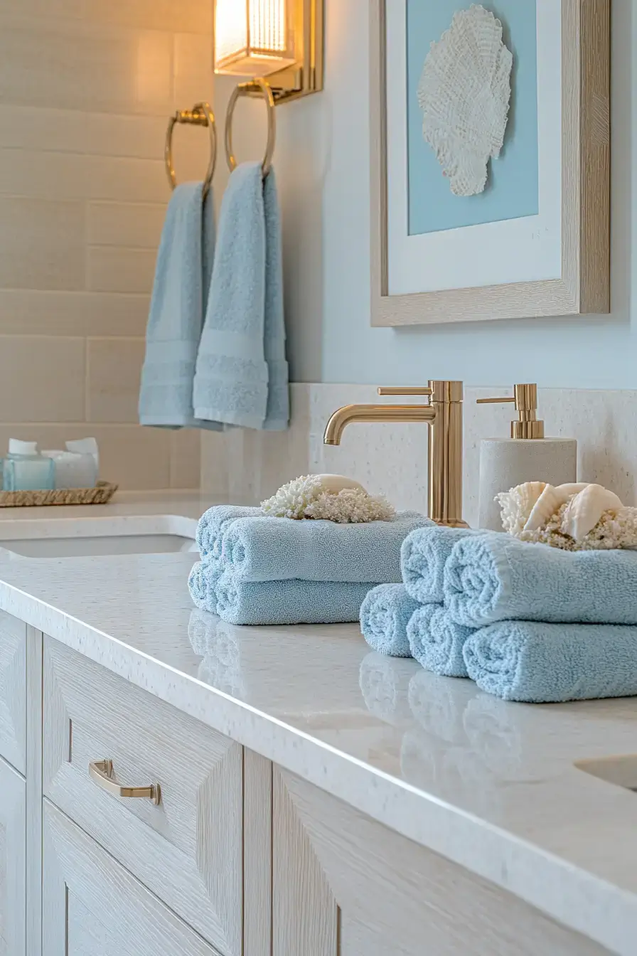 29 Modern Coastal Bathroom Ideas That Feel Spa-Calm modern coastal bathroom