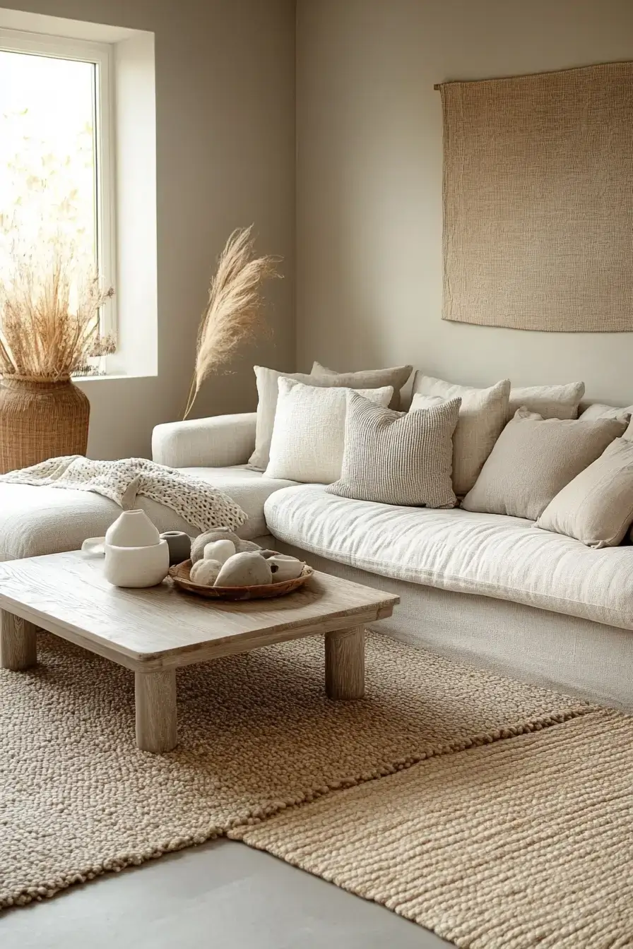 25 Grey and Beige Living Room Mixes That Actually Stay Warm grey and beige living room