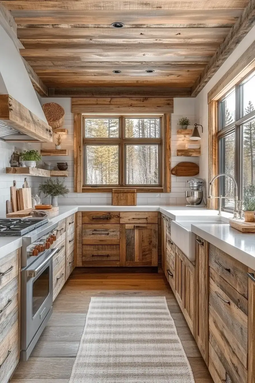 29 Rustic Kitchen Cabinets That Bring Real Wood Warmth Back rustic kitchen cabinets