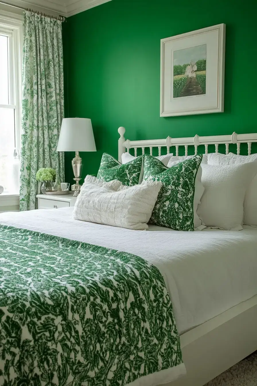 29 Emerald Green Bedroom Ideas for a Deep, Restful Retreat emerald green bedroom