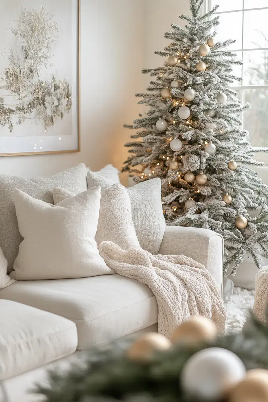 29 Christmas Living Room Setups That Feel Like a Real Holiday Evening christmas living room