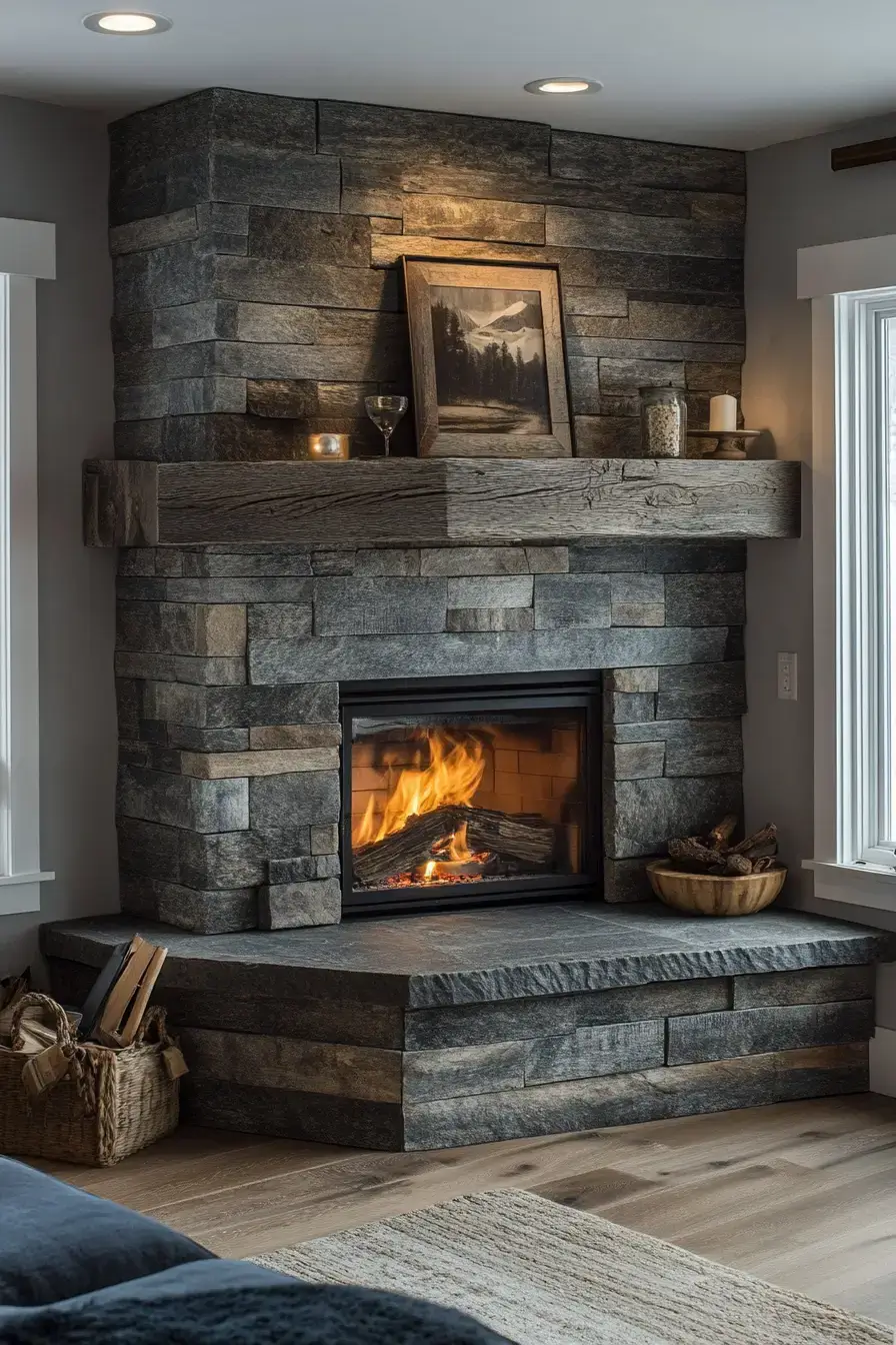 29 Rustic Farmhouse Fireplace Ideas That Anchor the Whole Room rustic farmhouse fireplace