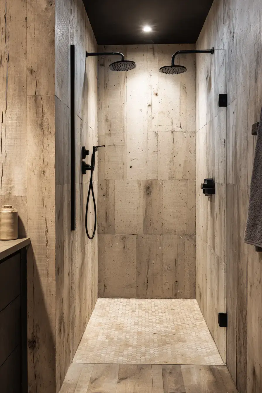 29 Rustic Walk In Shower Ideas That Bring the Cabin Spa Home rustic walk in shower ideas