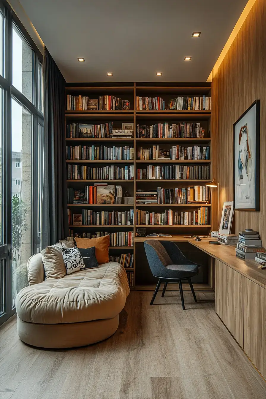 25 Cozy Home Library Corners That Make You Want to Stay Up Reading cozy home library