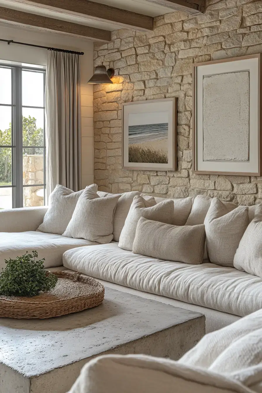 coastal casual living room