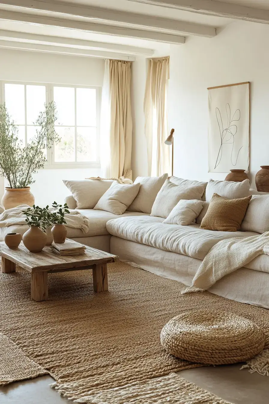 coastal casual living room