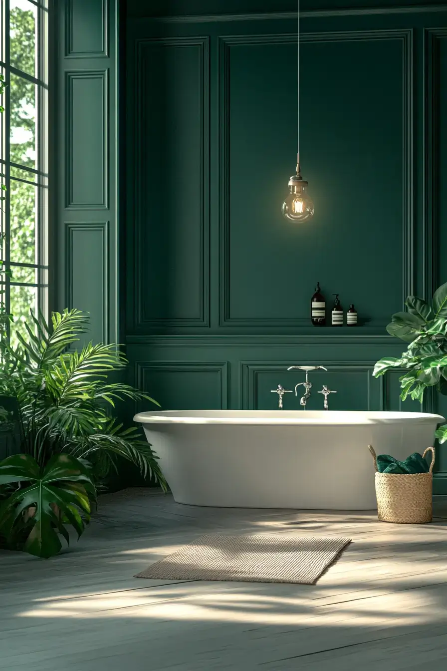 29 Emerald Green Bathroom Ideas That Prove Bold Color Works emerald green bathroom