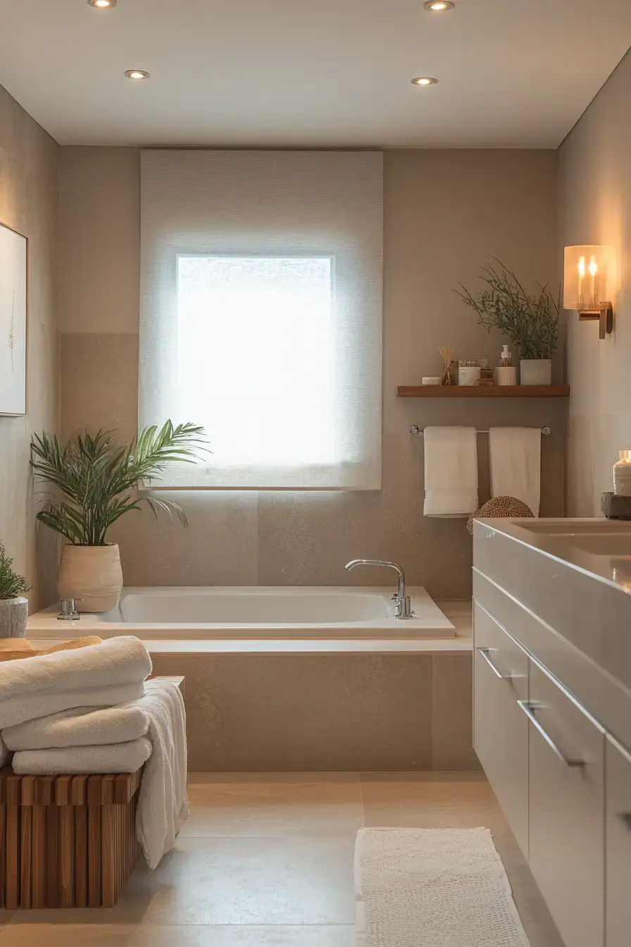 27 Beige Bathroom Looks That Stay Calm Even on Busy Mornings beige bathroom ideas