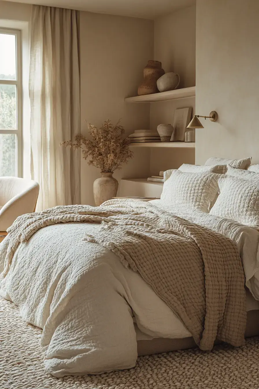 29 Beige Bedroom Ideas for Waking Up with the Light beige bedroom
