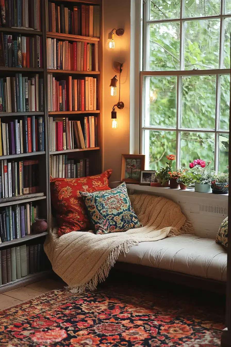 25 Cozy Home Library Corners That Make You Want to Stay Up Reading cozy home library