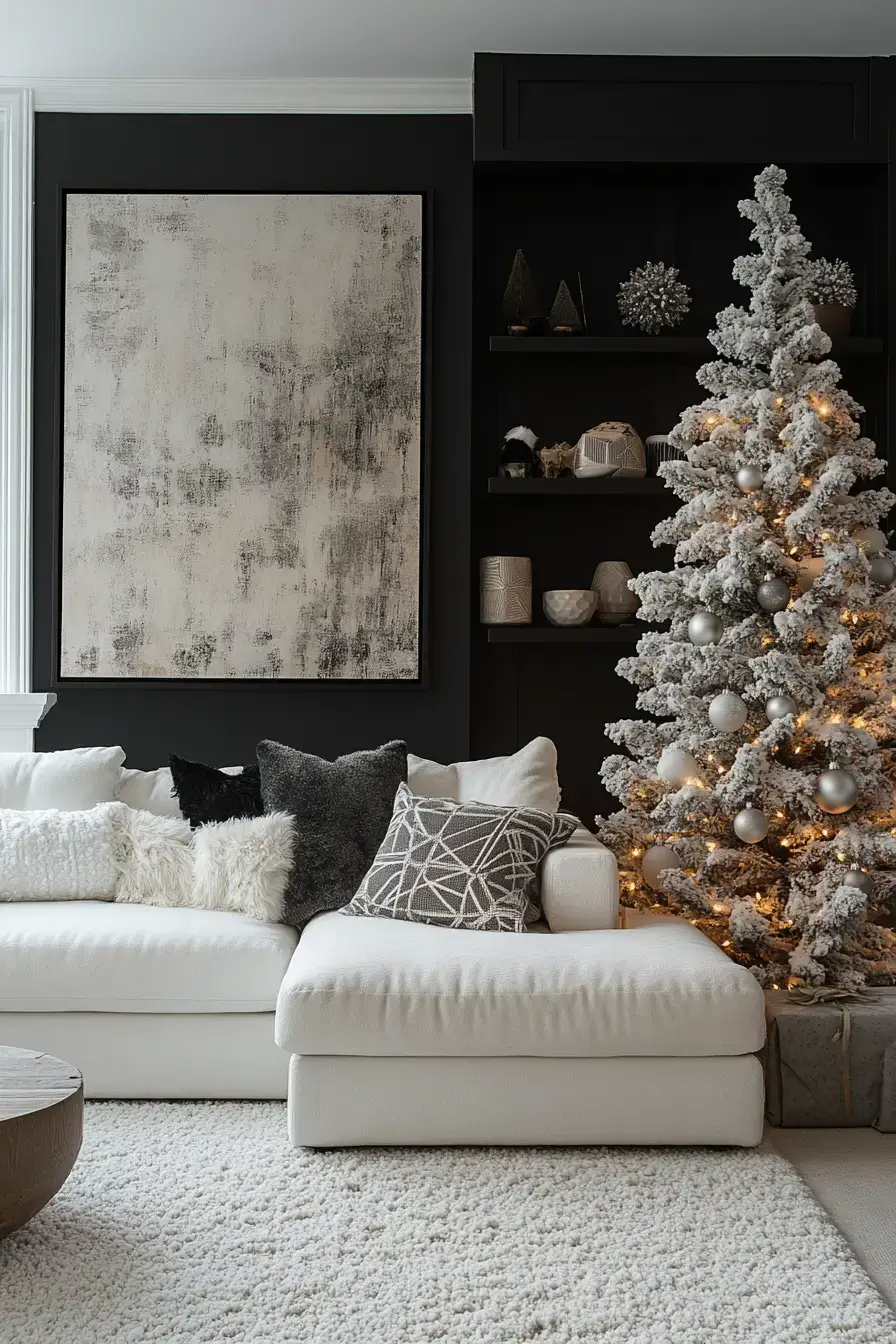 29 Christmas Living Room Setups That Feel Like a Real Holiday Evening christmas living room