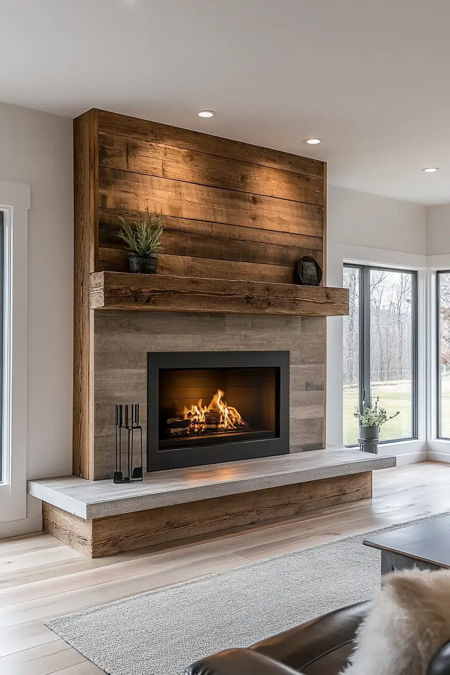 29 Rustic Farmhouse Fireplace Ideas That Anchor the Whole Room rustic farmhouse fireplace