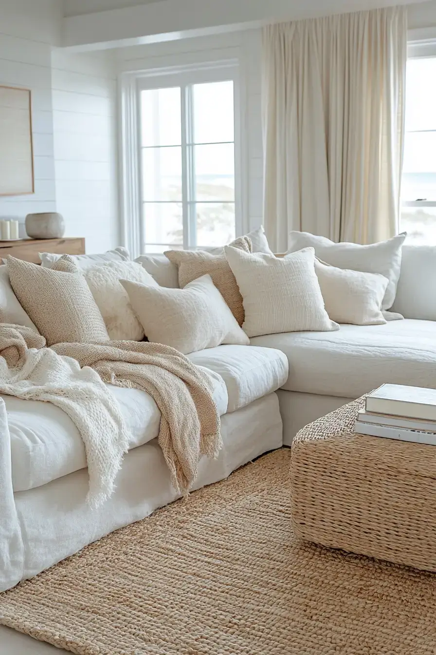 coastal casual living room