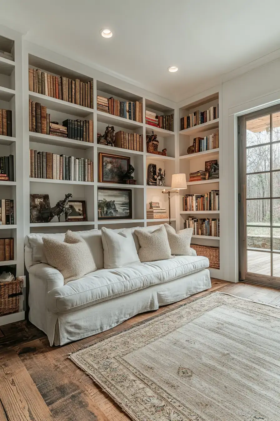 25 Cozy Home Library Corners That Make You Want to Stay Up Reading cozy home library