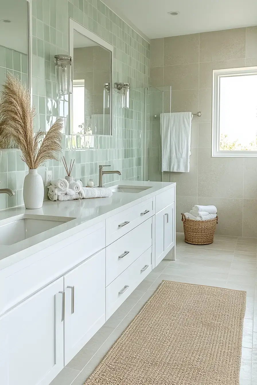 29 Modern Coastal Bathroom Ideas That Feel Spa-Calm modern coastal bathroom