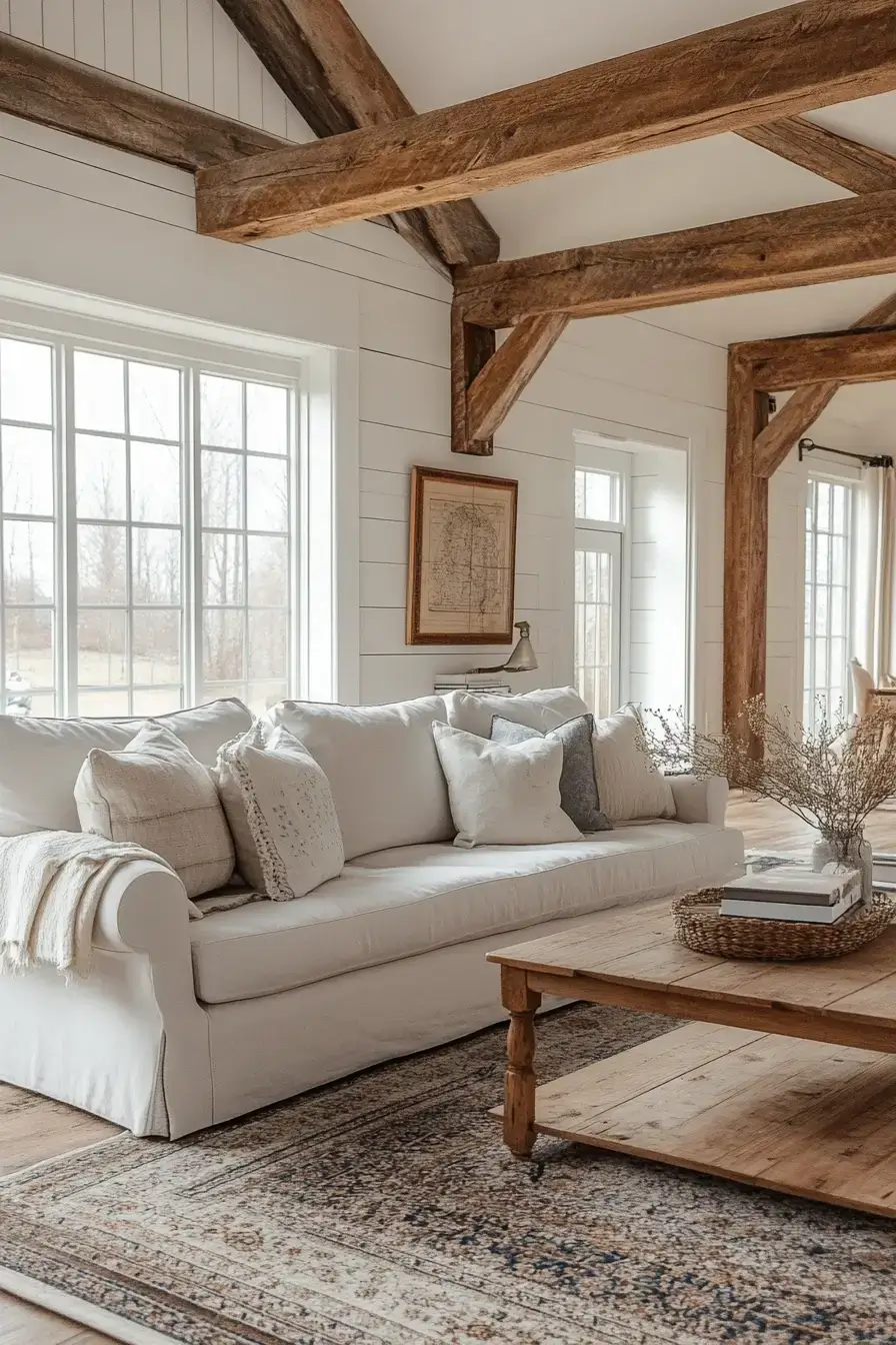 29 Rustic Farmhouse Living Room Ideas That Feel Lived-In, Not Staged rustic farmhouse living room