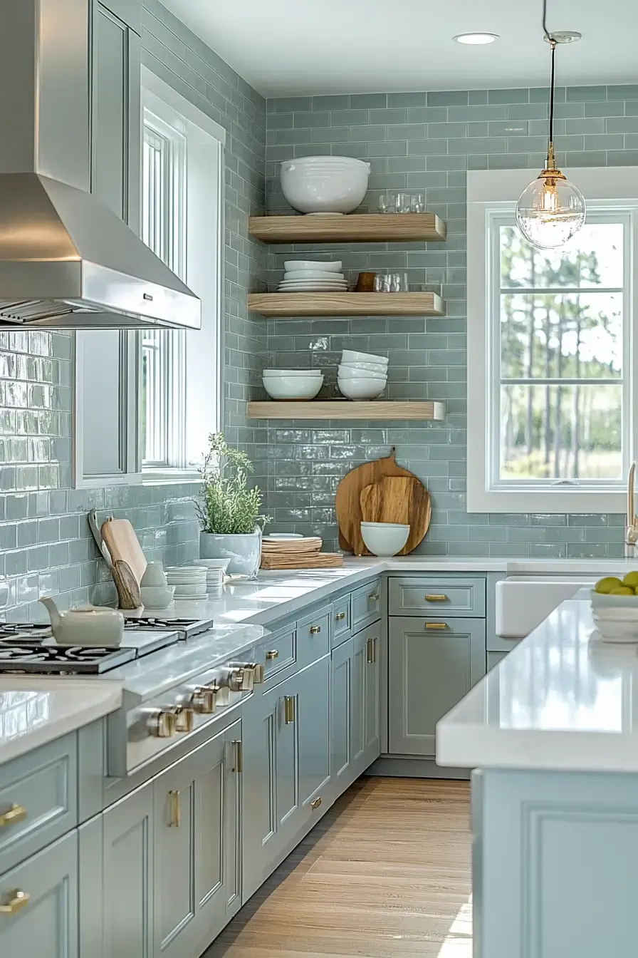 29 Modern Coastal Kitchen Ideas That Pair Marble With Driftwood modern coastal kitchen