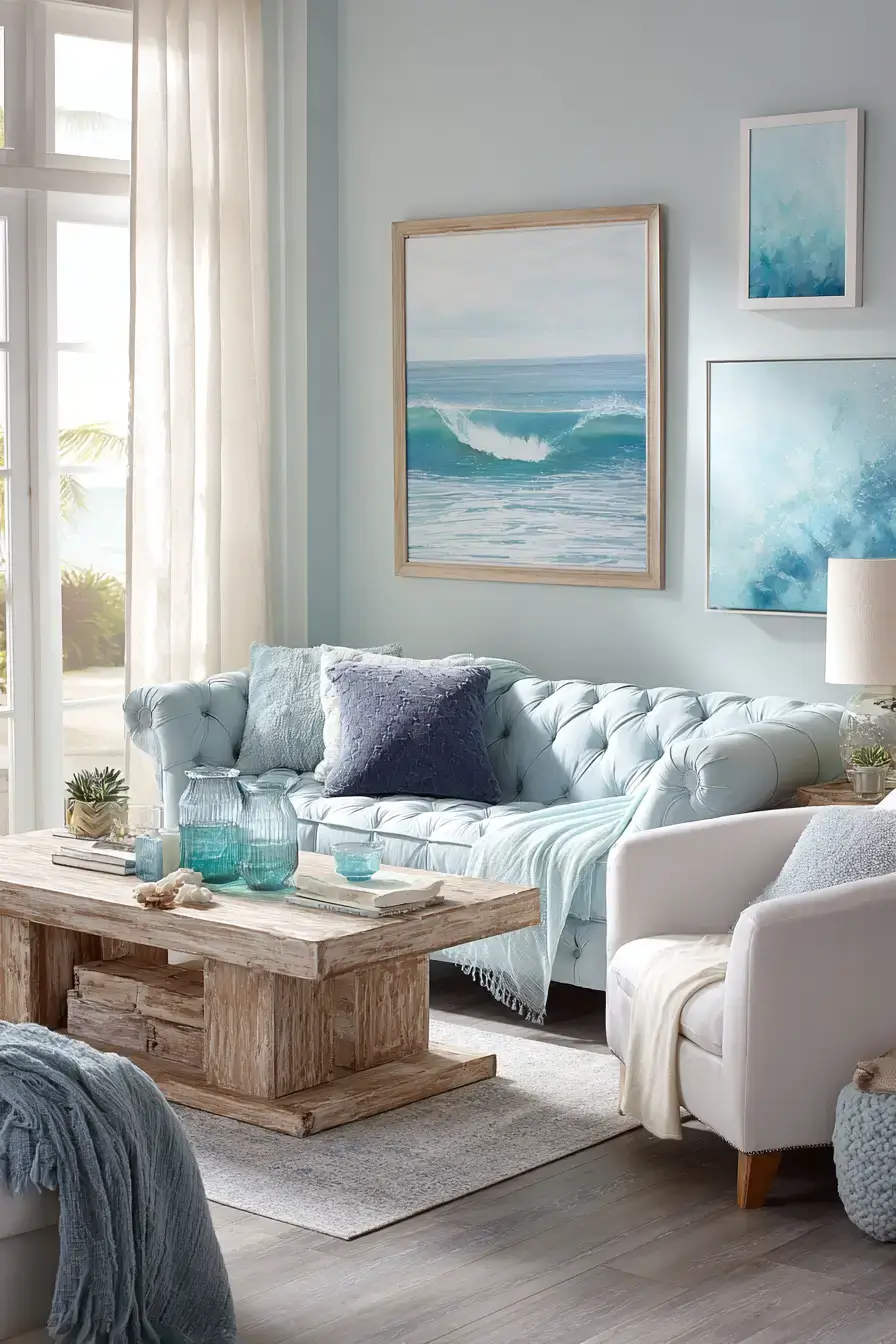 29 Modern Coastal Living Room Ideas With a Clean, Breezy Edge modern coastal living room