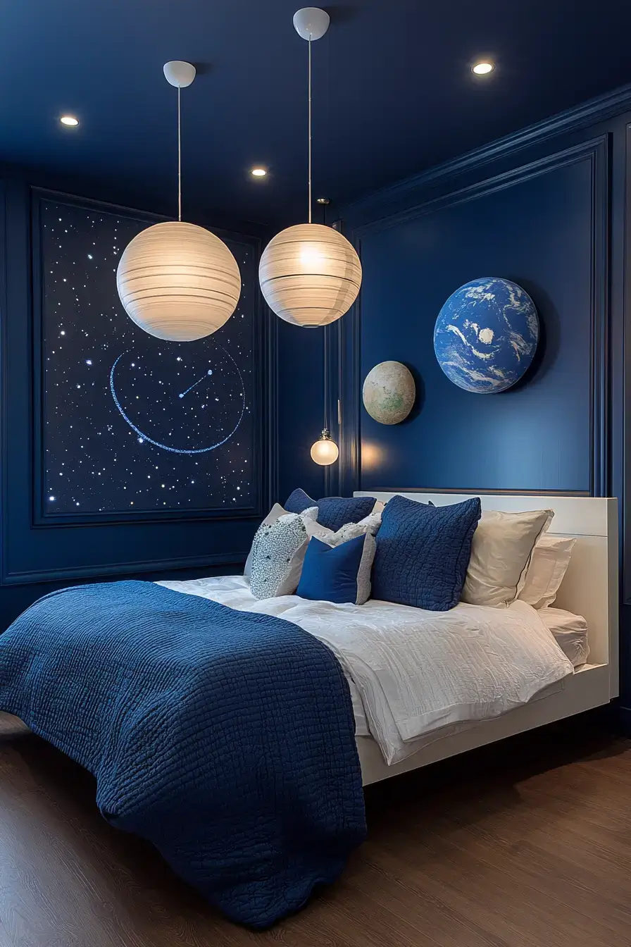 29 Space Themed Bedroom Ideas That Feel Like a Quiet Orbit space themed bedroom