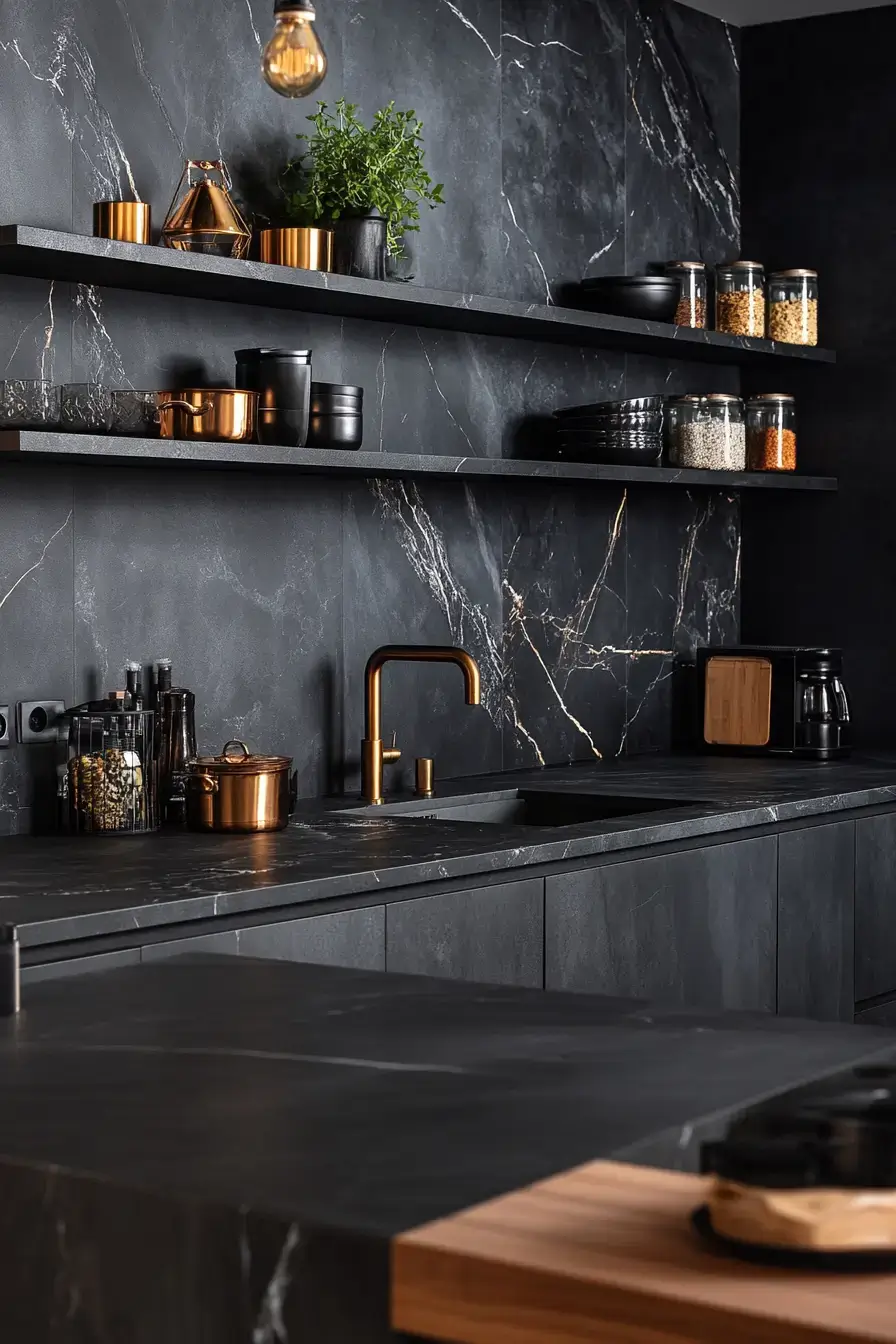 29 Dark Rustic Kitchen Ideas That Nail the Cozy Cabin Mood dark rustic kitchen