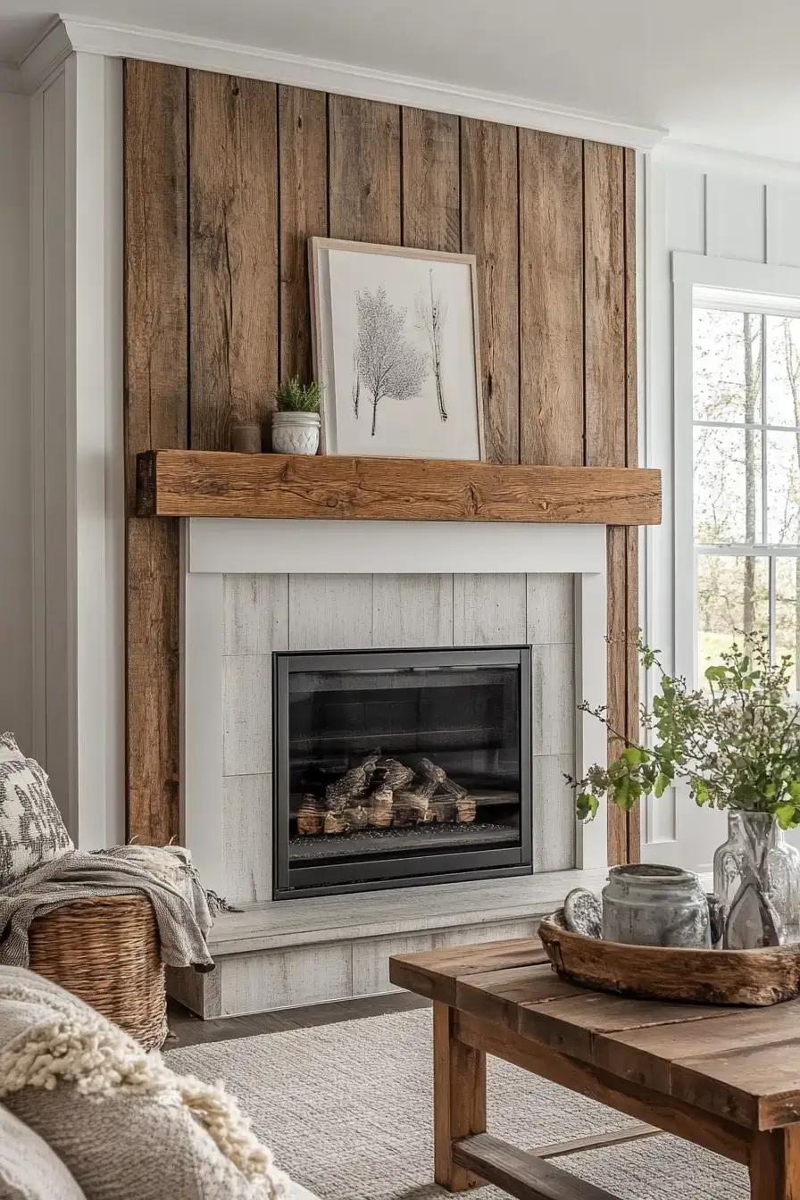 29 Rustic Farmhouse Fireplace Ideas That Anchor the Whole Room rustic farmhouse fireplace