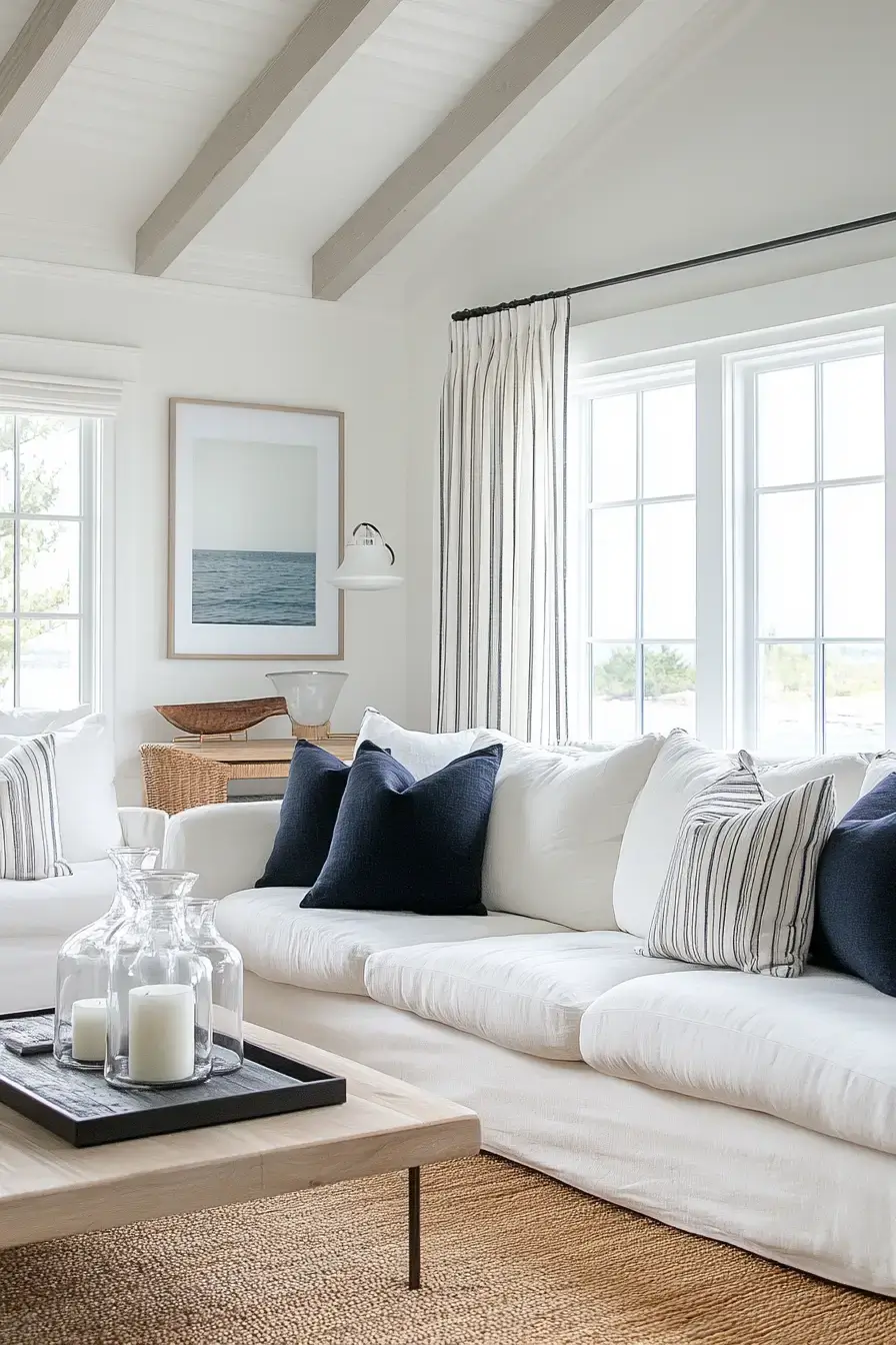 coastal casual living room