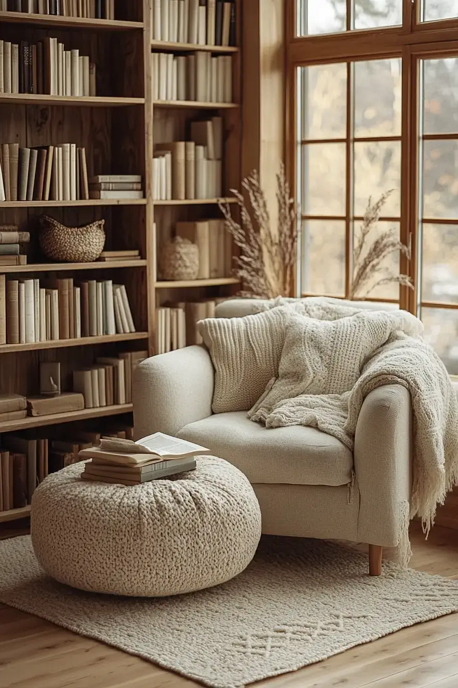 25 Cozy Home Library Corners That Make You Want to Stay Up Reading cozy home library