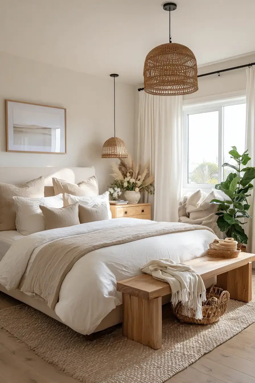 29 Modern Coastal Bedroom Ideas That Sleep Light and Bright modern coastal bedroom