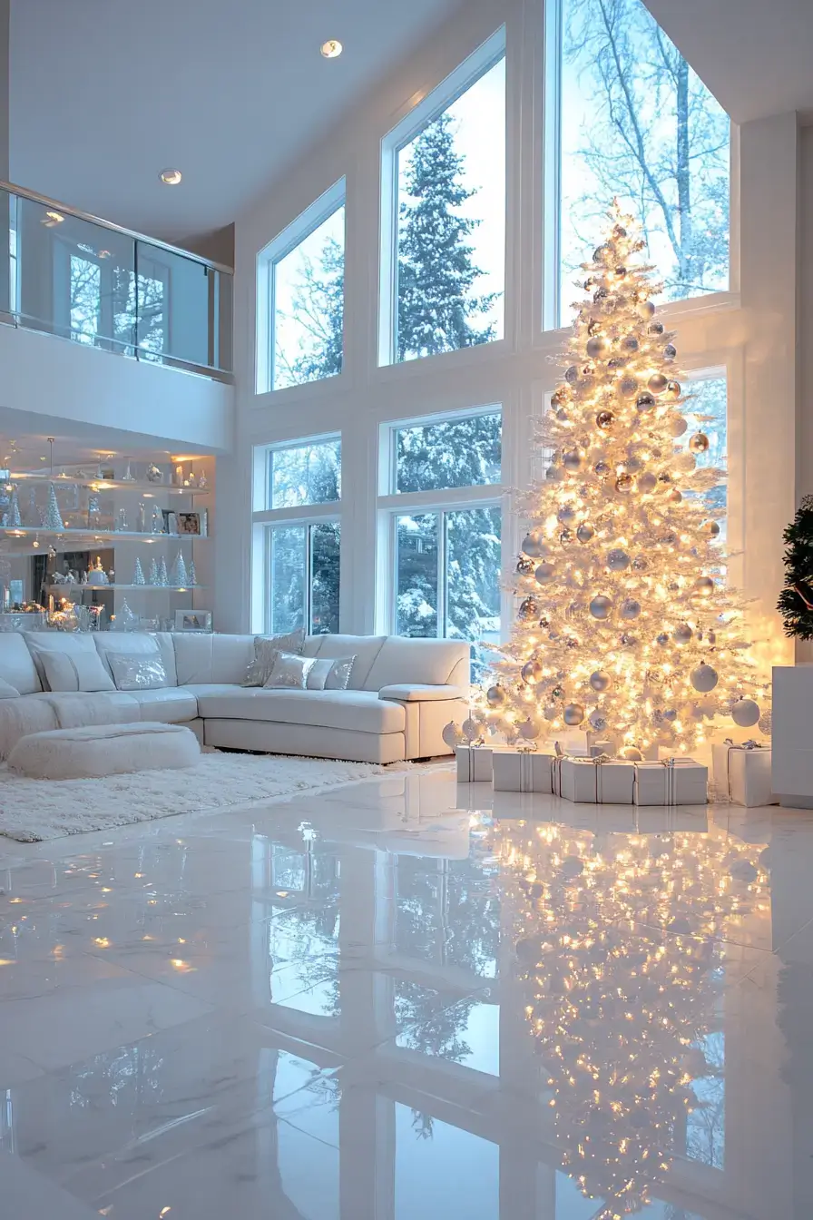 29 Christmas Living Room Setups That Feel Like a Real Holiday Evening christmas living room