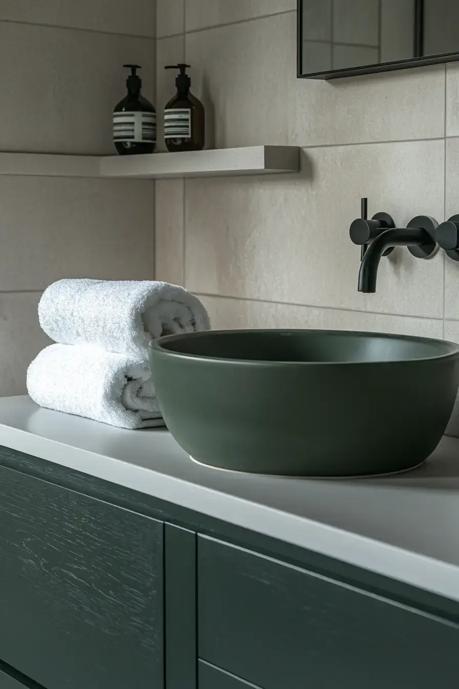 29 Emerald Green Bathroom Ideas That Prove Bold Color Works emerald green bathroom