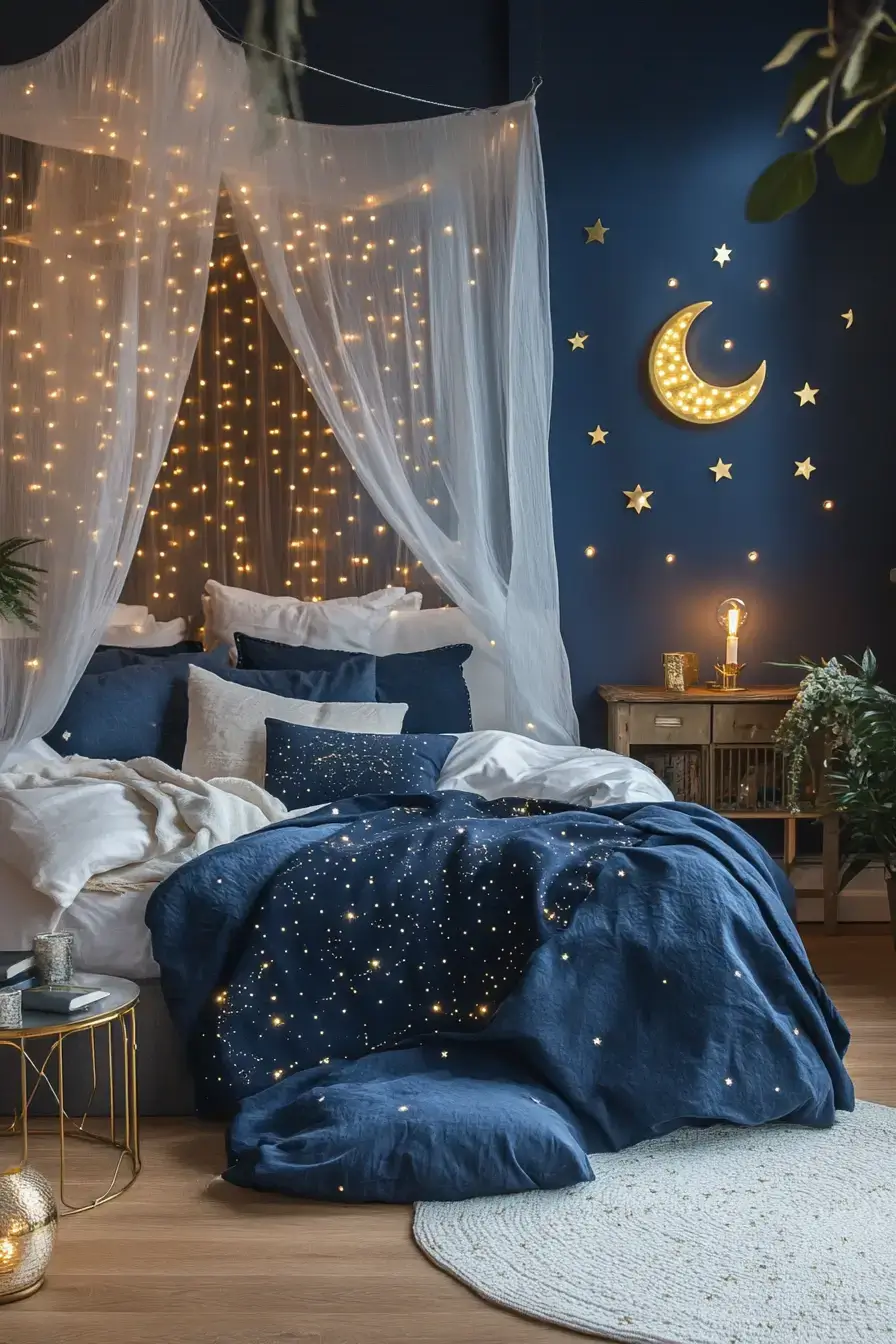29 Space Themed Bedroom Ideas That Feel Like a Quiet Orbit space themed bedroom