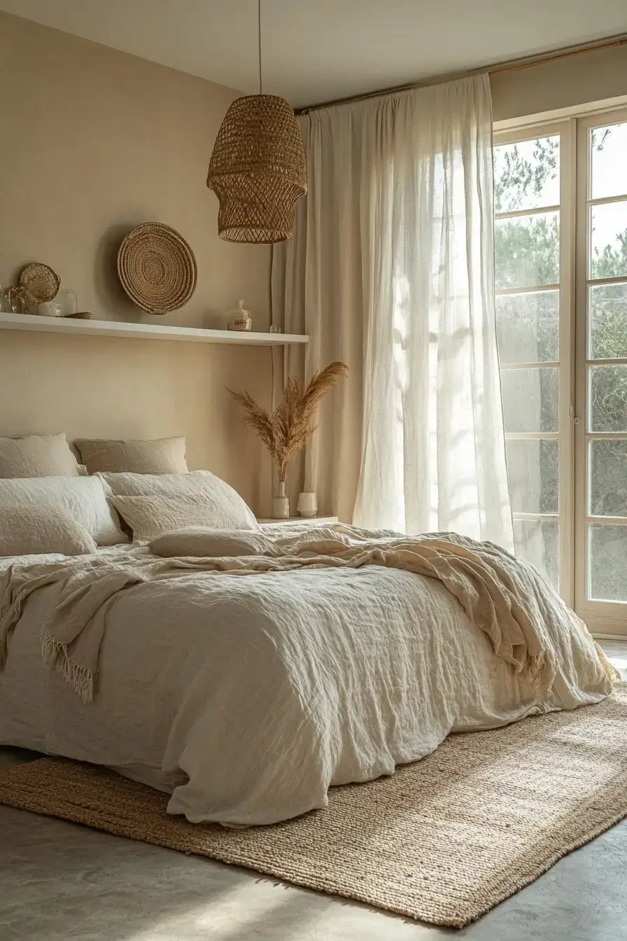 29 Beige Bedroom Ideas for Waking Up with the Light beige bedroom