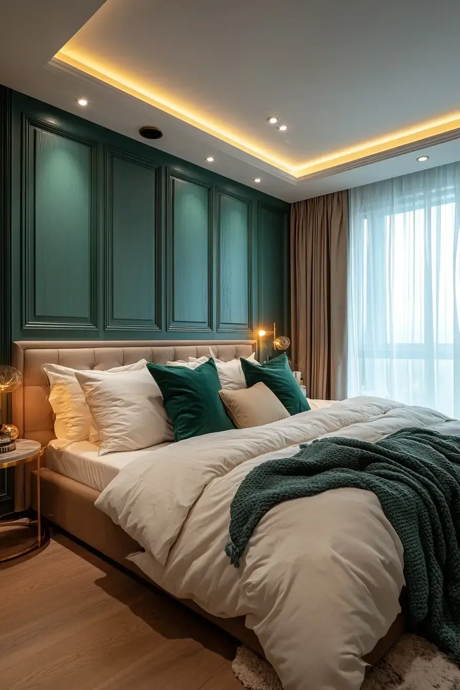 29 Emerald Green Bedroom Ideas for a Deep, Restful Retreat emerald green bedroom