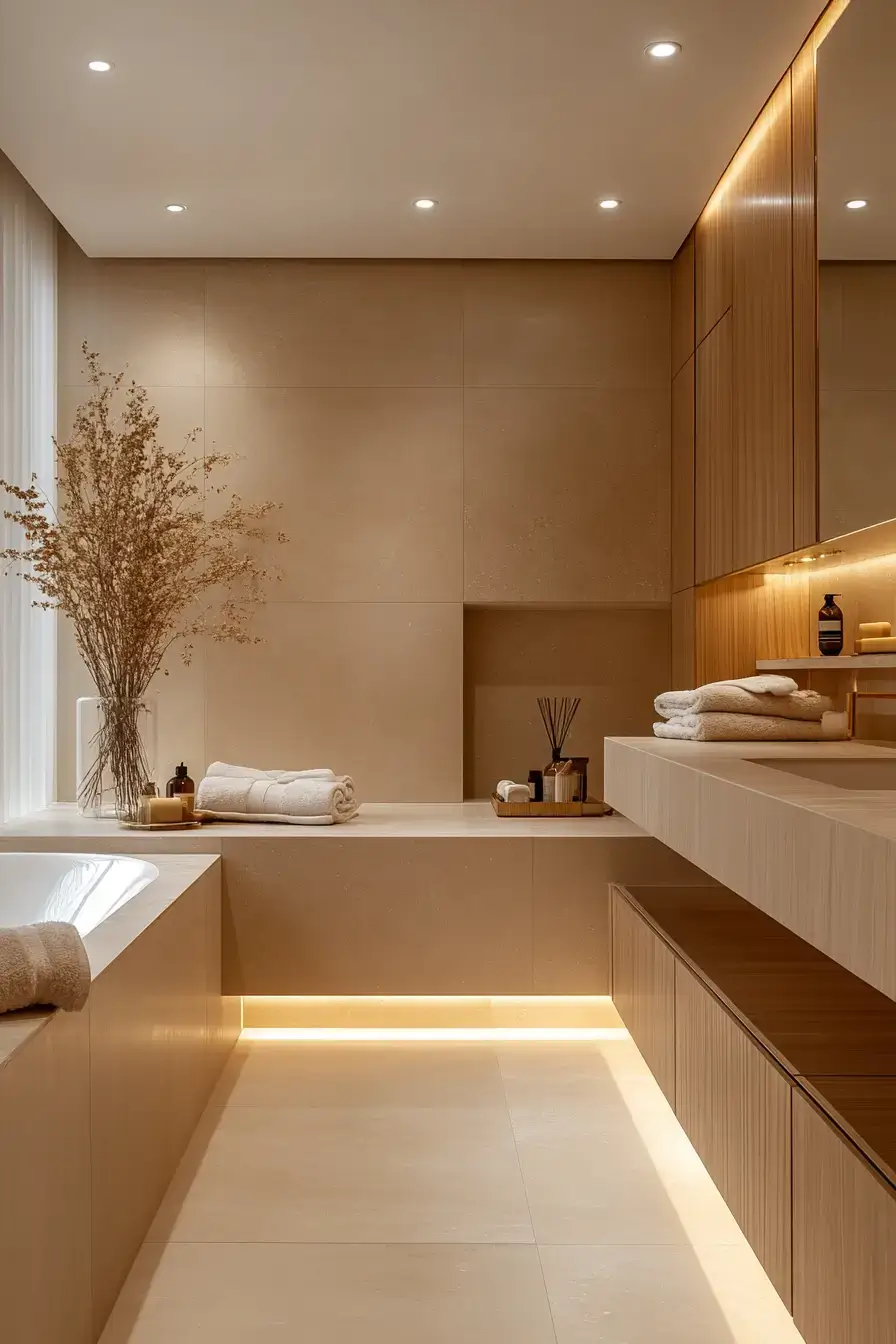 27 Beige Bathroom Looks That Stay Calm Even on Busy Mornings beige bathroom ideas