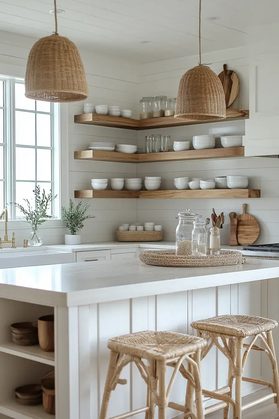 29 Modern Coastal Kitchen Ideas That Pair Marble With Driftwood modern coastal kitchen