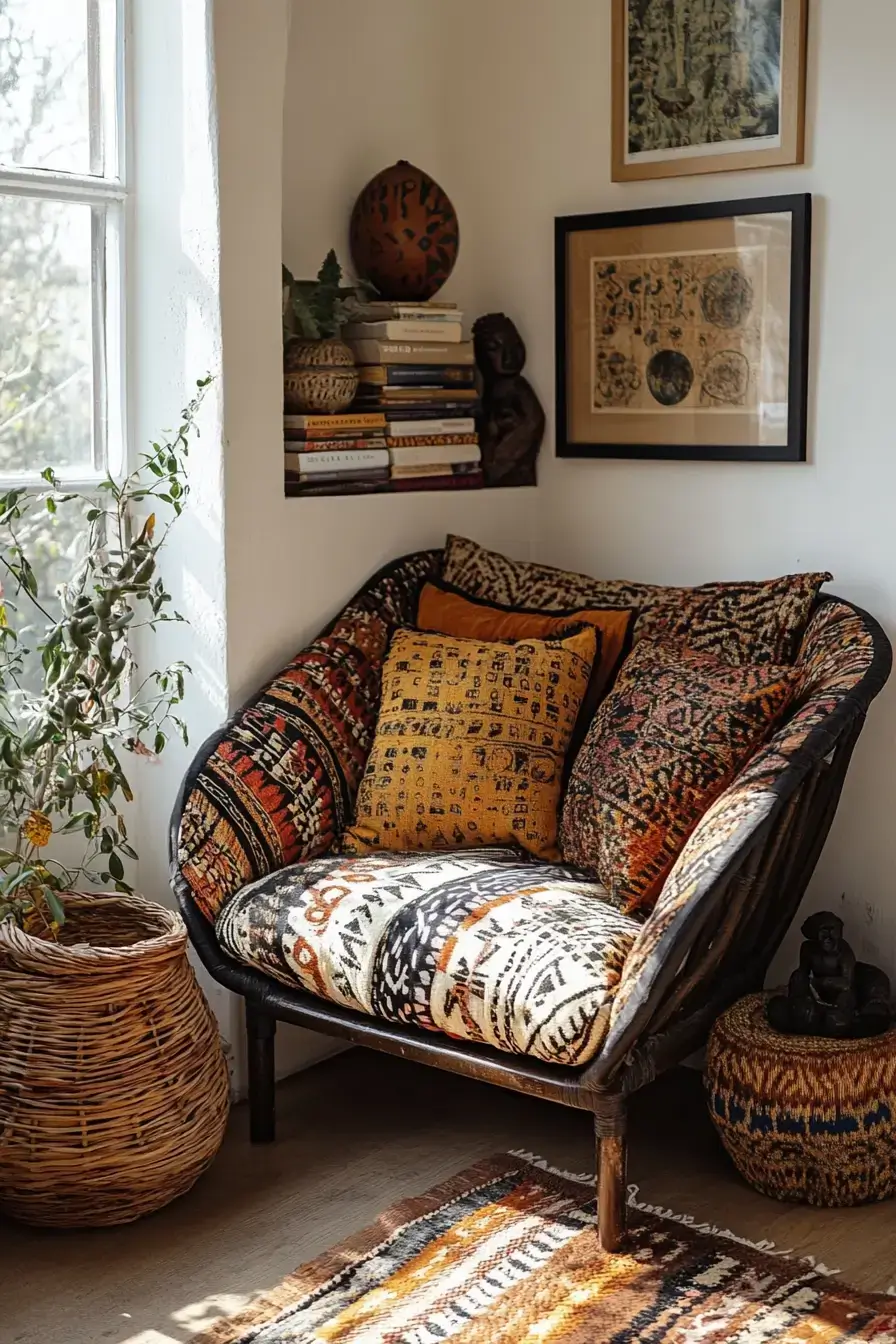 29 Afro Bohemian Style Decor Ideas That Make a Room Feel Collected, Not Decorated afro bohemian style decor
