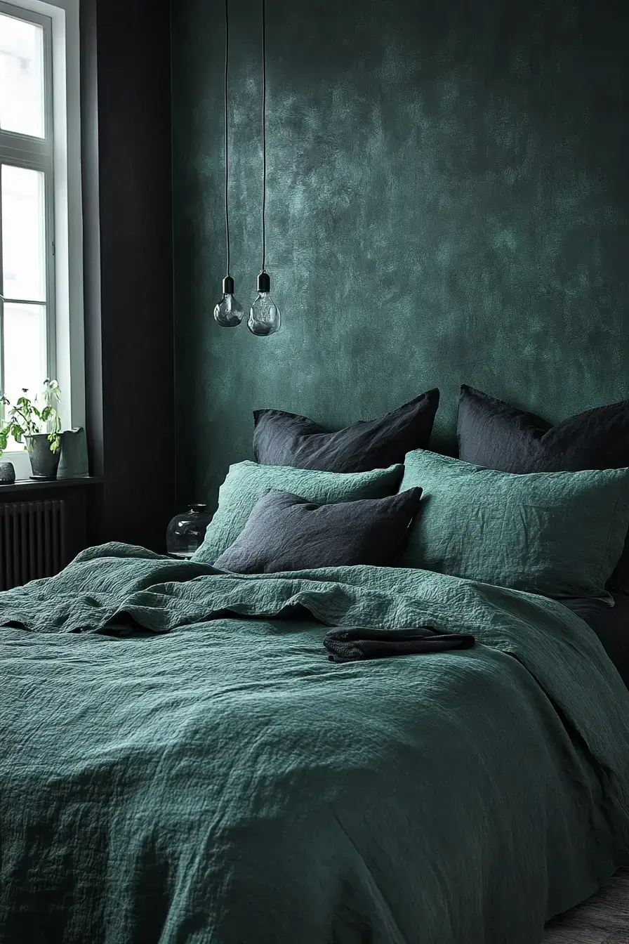 29 Emerald Green Bedroom Ideas for a Deep, Restful Retreat emerald green bedroom