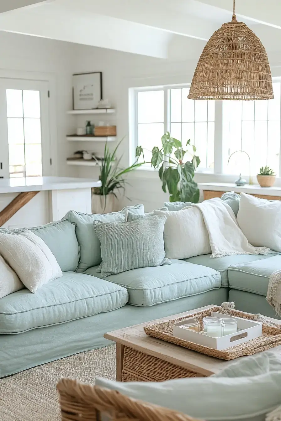 coastal casual living room