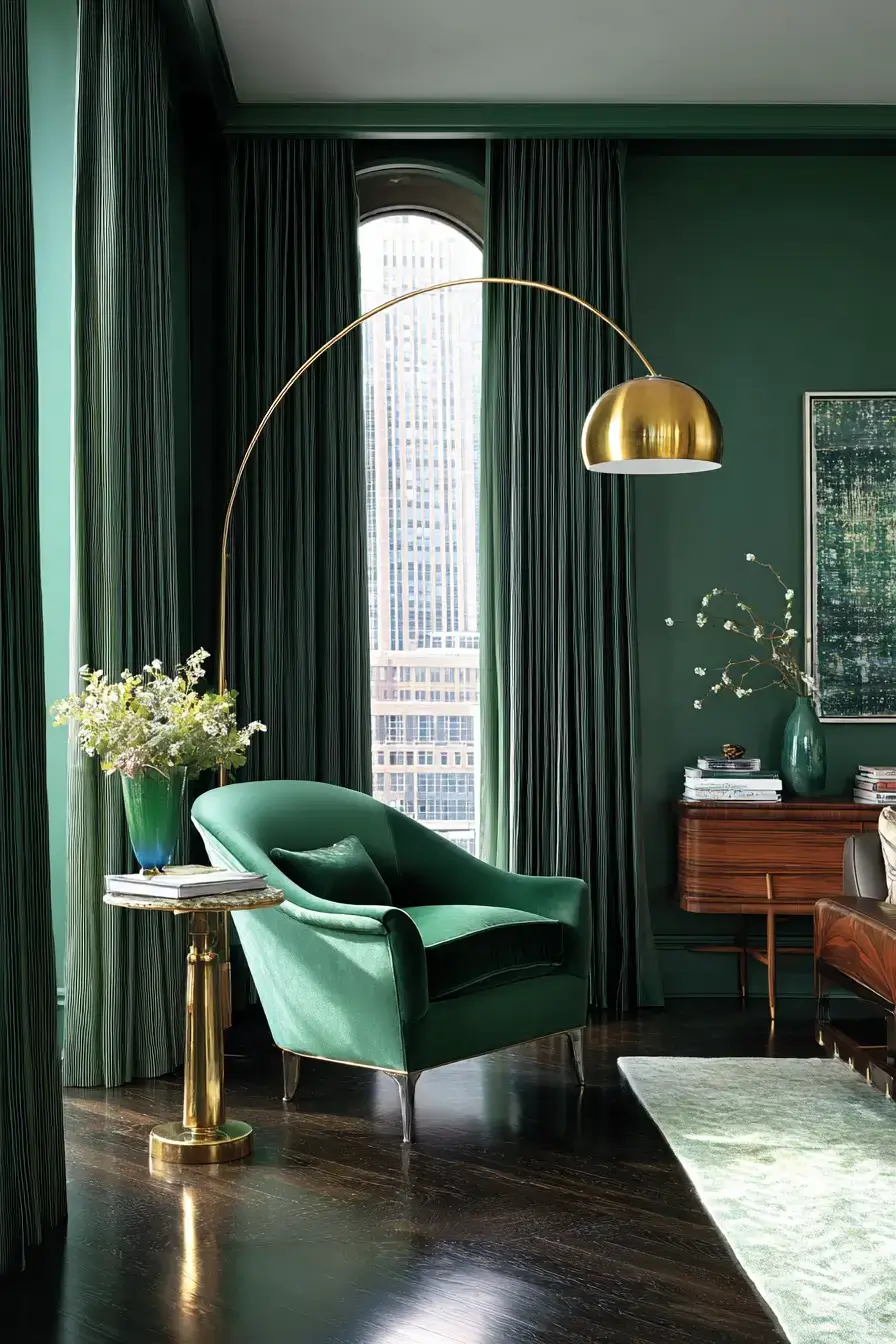 29 Emerald Green Living Room Ideas That Feel Rich Without Trying emerald green living room