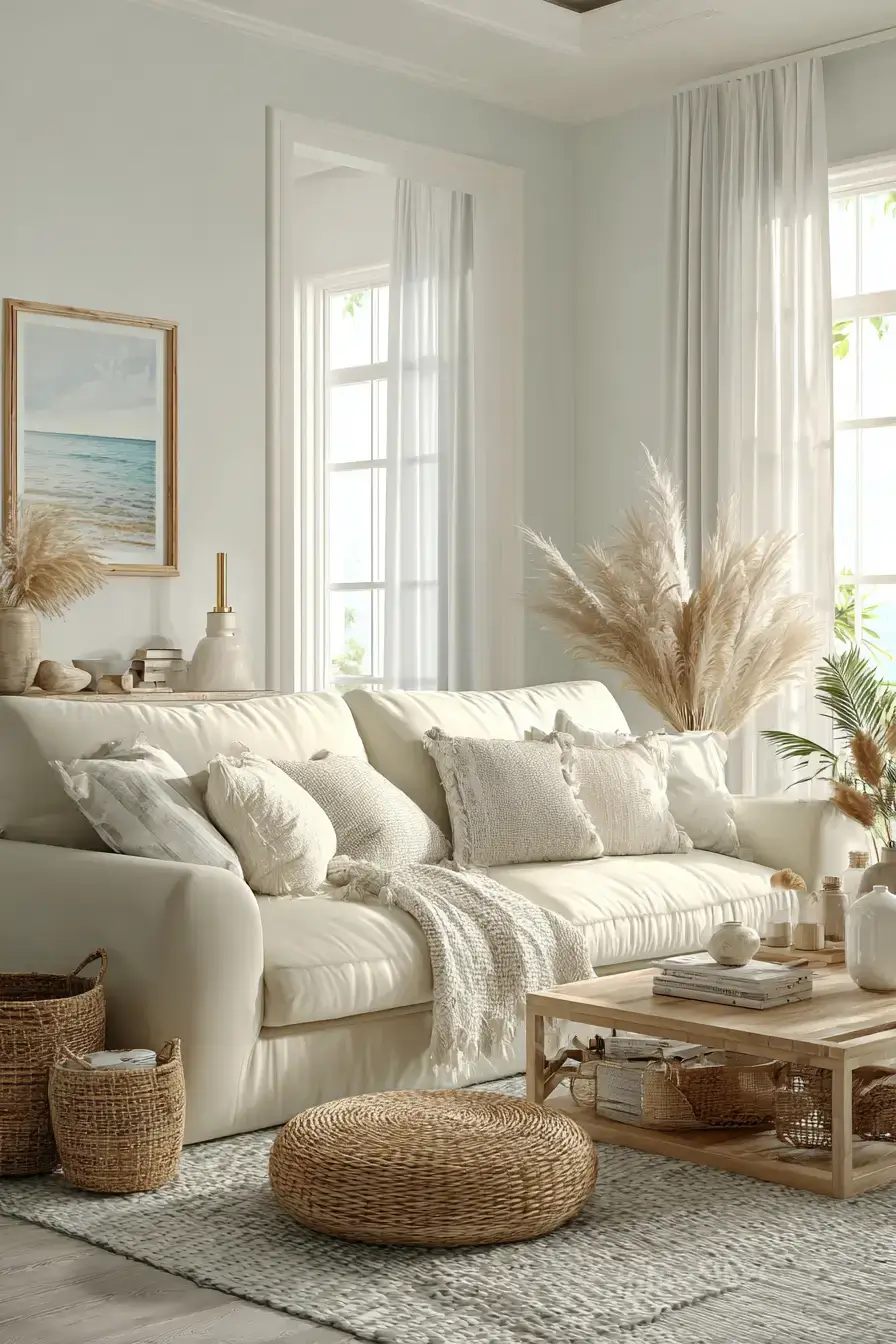 29 Modern Coastal Living Room Ideas With a Clean, Breezy Edge modern coastal living room