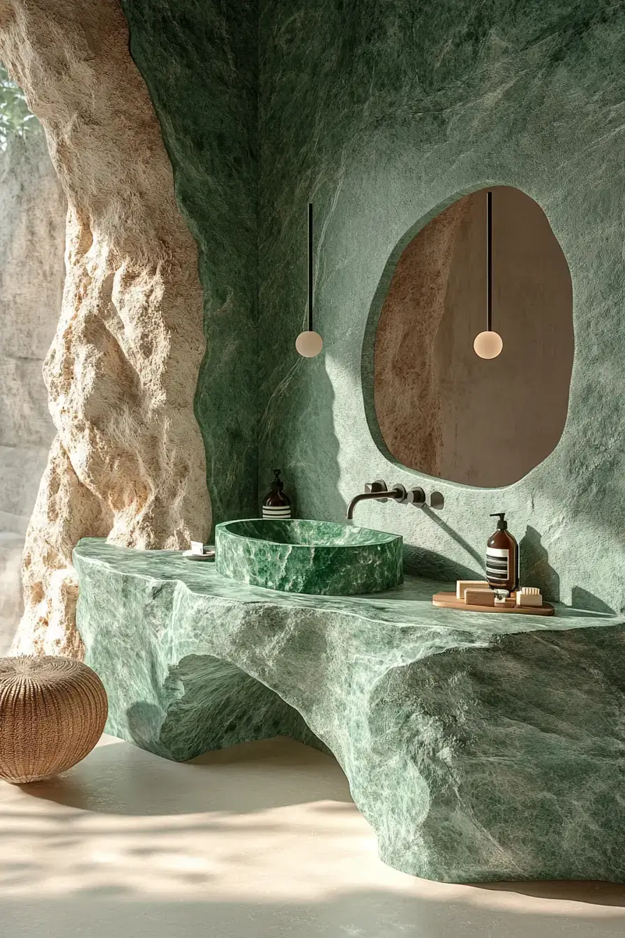 29 Emerald Green Bathroom Ideas That Prove Bold Color Works emerald green bathroom