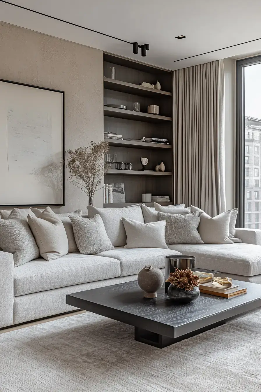 25 Grey and Beige Living Room Mixes That Actually Stay Warm grey and beige living room