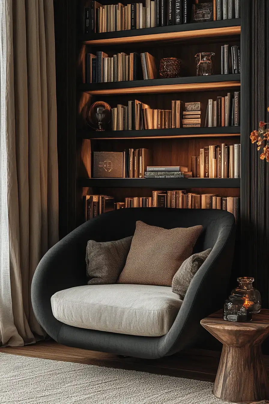 25 Cozy Home Library Corners That Make You Want to Stay Up Reading cozy home library