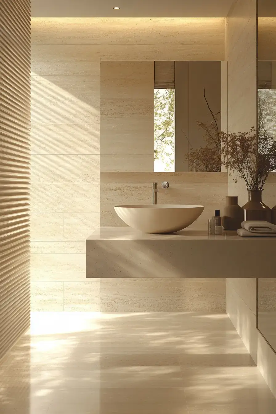 27 Beige Bathroom Looks That Stay Calm Even on Busy Mornings beige bathroom ideas