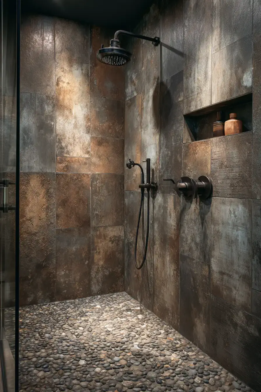 29 Rustic Walk In Shower Ideas That Bring the Cabin Spa Home rustic walk in shower ideas
