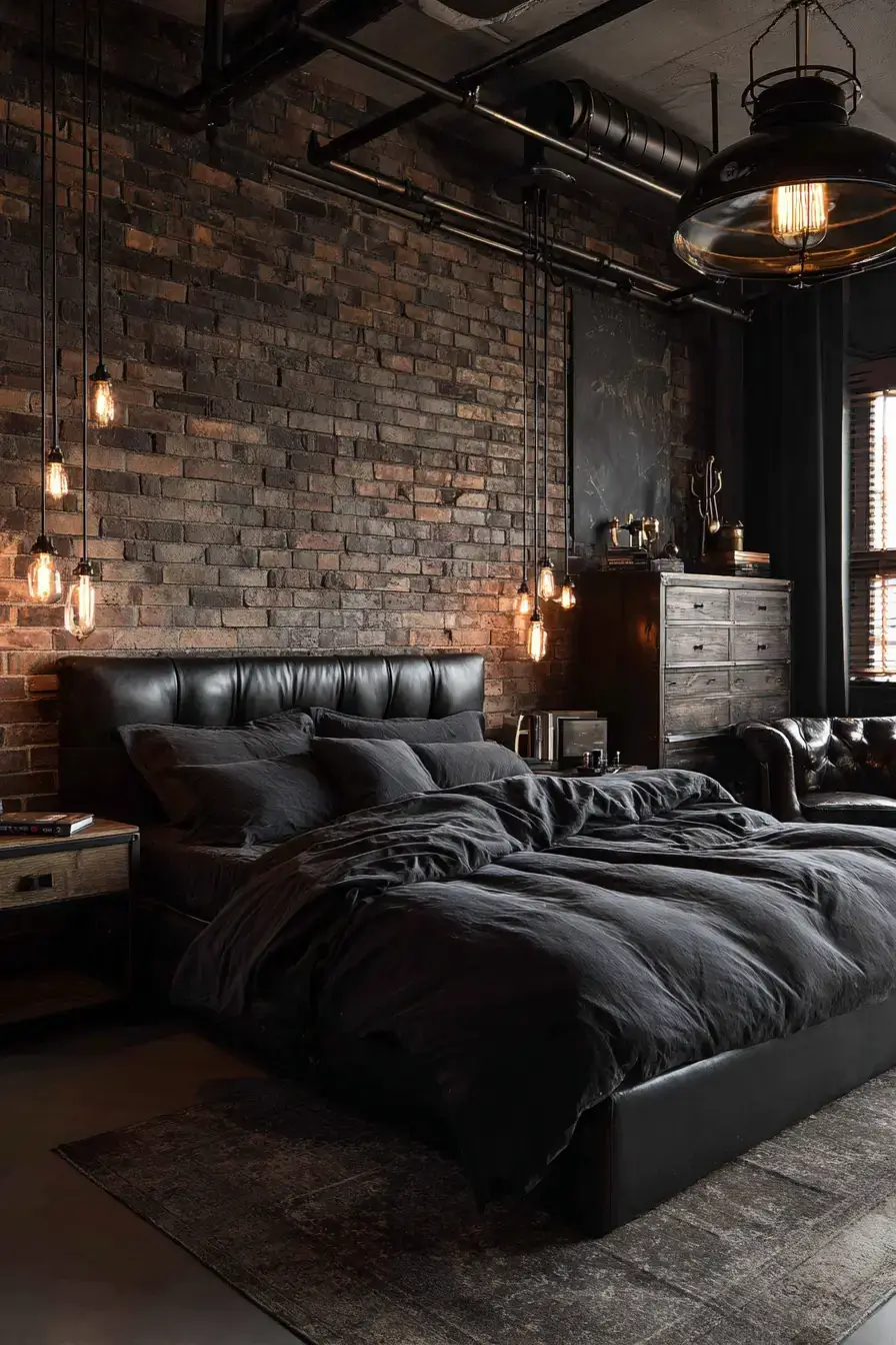 29 Black Themed Bedroom Ideas That Read Cozy, Not Cold black themed bedroom